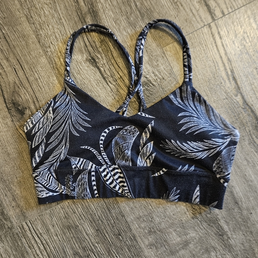 Joy Lab Palm Leaf Sports Bra